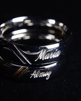 Named wedding rings by Margarita Pomerancev