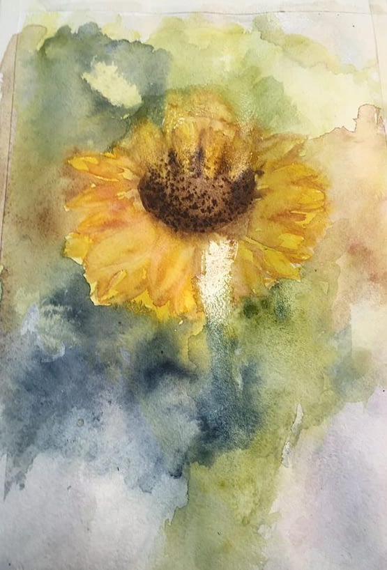Sunflower-painting-artist-Emilia-Viktarovich