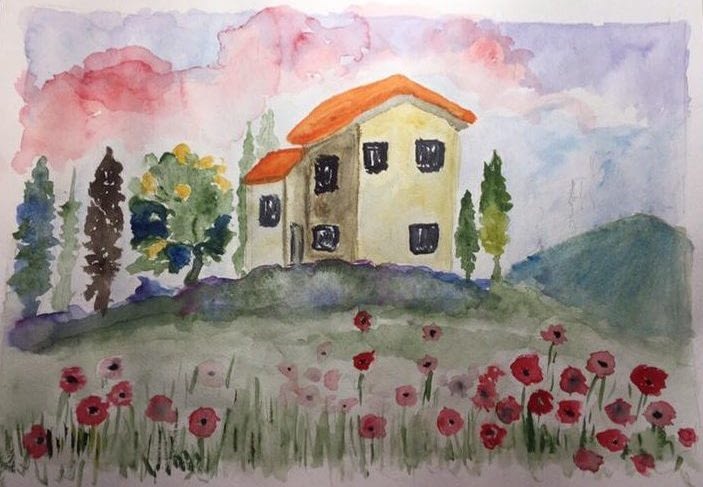 Tuscany by Emilia Viktarovich painting