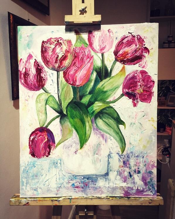 Tulips-painting-40x50-Emilia-Viktarovich